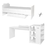 Кроватка детская Lorelli MULTI 190*72 cm, White — изображение 5