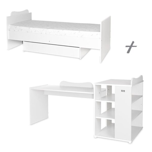 Кроватка детская Lorelli MULTI 190*72 cm, White — изображение 5