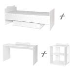 Кроватка детская Lorelli MULTI 190*72 cm, White — изображение 6