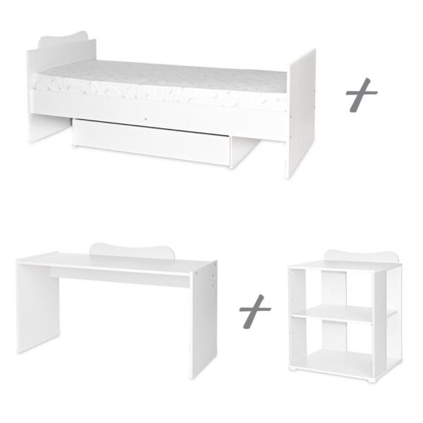 Кроватка детская Lorelli MULTI 190*72 cm, White — изображение 6