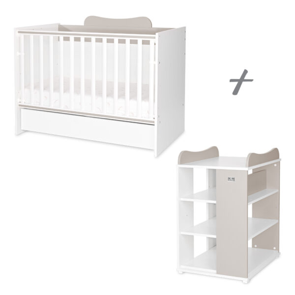 Кроватка детская Lorelli MULTI 190*72 cm, White/String — изображение 2