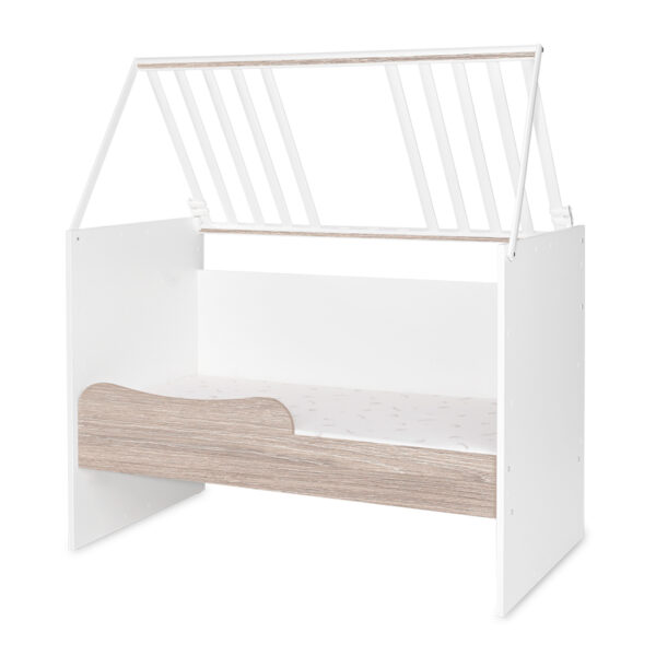 Кроватка детская Lorelli MULTI 190*72 cm, White/Coffe — изображение 5