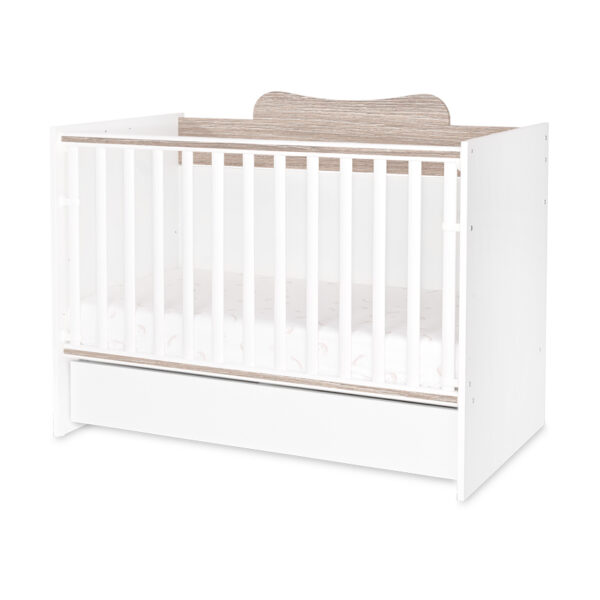 Кроватка детская Lorelli MULTI 190*72 cm, White/Coffe — изображение 6