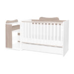 Кроватка детская Lorelli MULTI 190*72 cm, White/Coffe — изображение 7