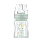 Biberon din sticla 120 ml Jungle King Mint