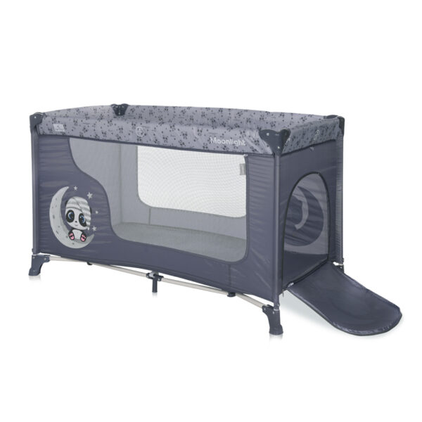 Кровать-манеж Lorelli MOONLIGHT 1 Cool Grey PANDAS — изображение 3