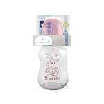 Biberon din sticla 120 ml Lorelli BLUSH Pink - imagine 2