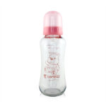 Biberon din sticla 240 ml Lorelli BLUSH Pink