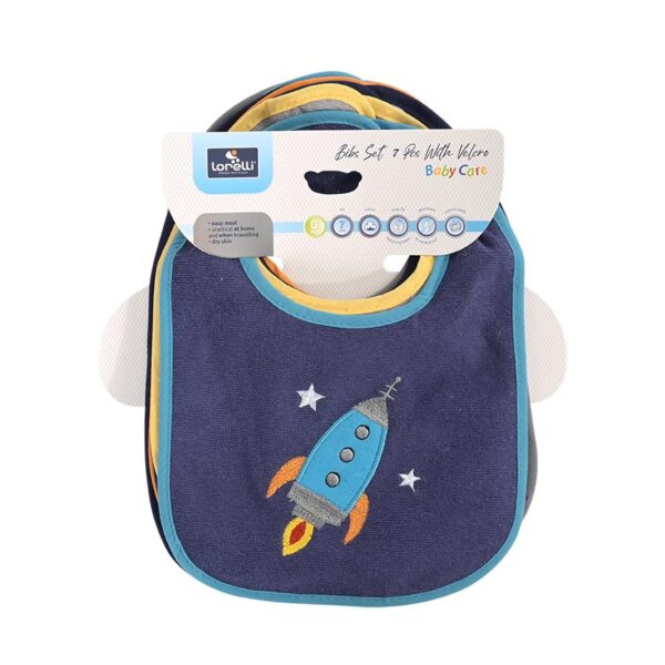 Set bavete cu velcro, 7 buc Lorelli BOY /10260240002/ - imagine 2