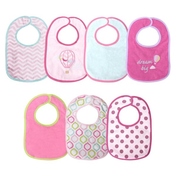 Set bavete cu velcro, 7 buc Lorelli GIRL /10260240003/ - imagine 2