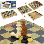 Игра 3 в 1 шахматы, шашки, нарды