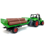 Tractor cu remorca si lemne cu telecomanda 1:24 - imagine 2