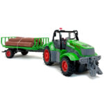 Tractor cu remorca si lemne cu telecomanda 1:24 - imagine 3