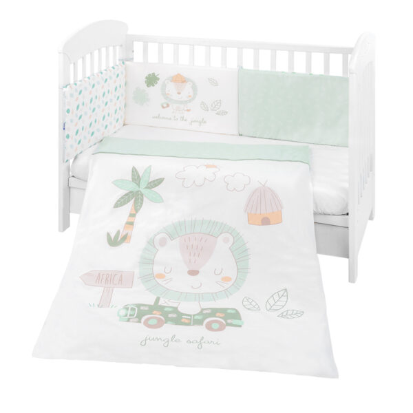 Set lenjerie pat 6 piese, Jungle King - imagine 2