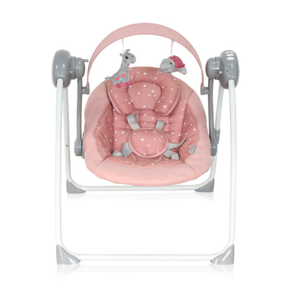 Șezlong-balansoar electronic Lorelli PORTOFINO Peach Beige STARS - imagine 3
