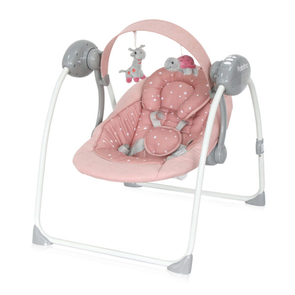 Șezlong-balansoar electronic Lorelli PORTOFINO Peach Beige STARS - imagine 4