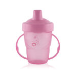 Кружка с ручками и твердым носиком 210 мл Lorelli Pink