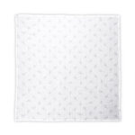 Scutec pled din muselina Lorelli 80x80 cm, Grey Floral /10340092309/