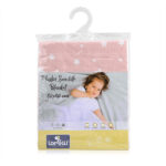 Scutec pled din muselina Lorelli 80x80 cm, Rose with Stars /10340092302/ - imagine 2