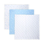Set 3 scutece din muselin 80x80 cm, Lorelli TRIO Aquatic Mix