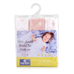 Set 3 scutece din muselin 80x80 cm, Lorelli TRIO Rose Mix - imagine 2