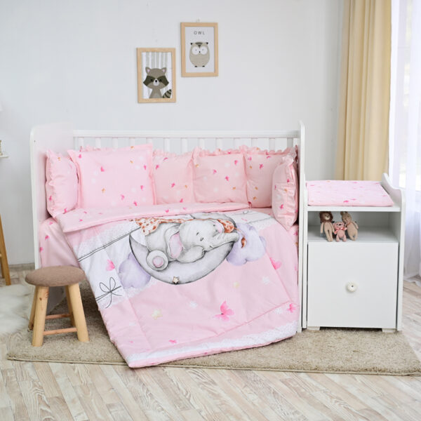 Set lenjerie pat Lorelli TREND Butterflies Pink - imagine 2