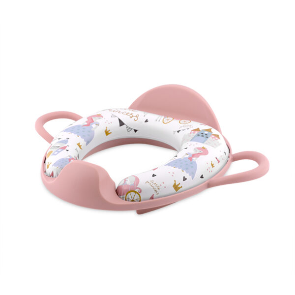 Мягкое сиденье на унитаз с ручками и спинкой Lorelli PRINCESS Pink — изображение 2
