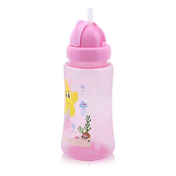 Бутылочка спорт с трубочкой 330 ml, Lorelli PINK — изображение 3