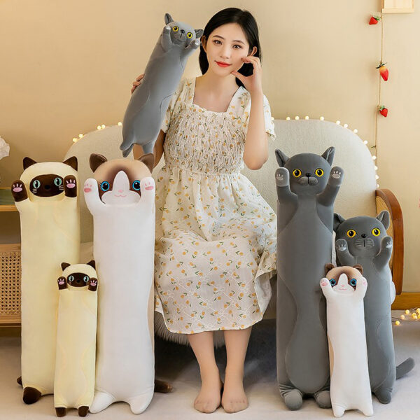 Мягкая игрушка-подушка КОТ БАТОН, 130 см — изображение 3