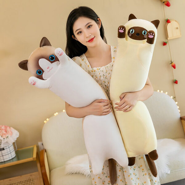 Мягкая игрушка-подушка КОТ БАТОН, 130 см — изображение 4