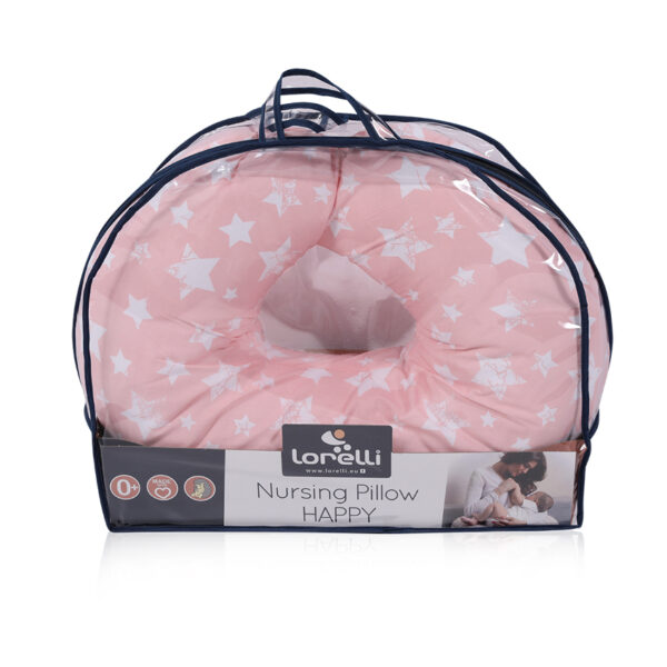 Perna de alaptat Lorelli HAPPY Pink Stars - imagine 2