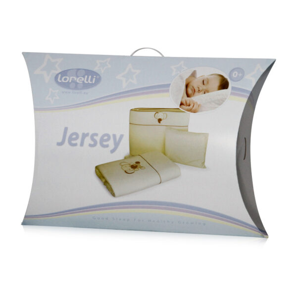 Set lenjerie de pat 5 elem., Lorelli JERSEY Blue - imagine 2