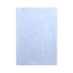 Cearceaf bumbac ranforce 100x150 cm Lorelli TRAIN BLUE