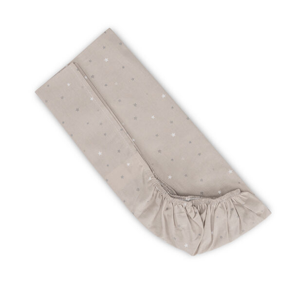 Cearceaf cu banda elastica 98x65cm Lorelli SKY Beige - imagine 2