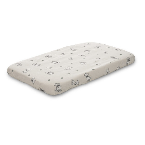 Простынь на резинке 98x65cм для кроватки-колыбели Lorelli JUNGLE Beige — изображение 3