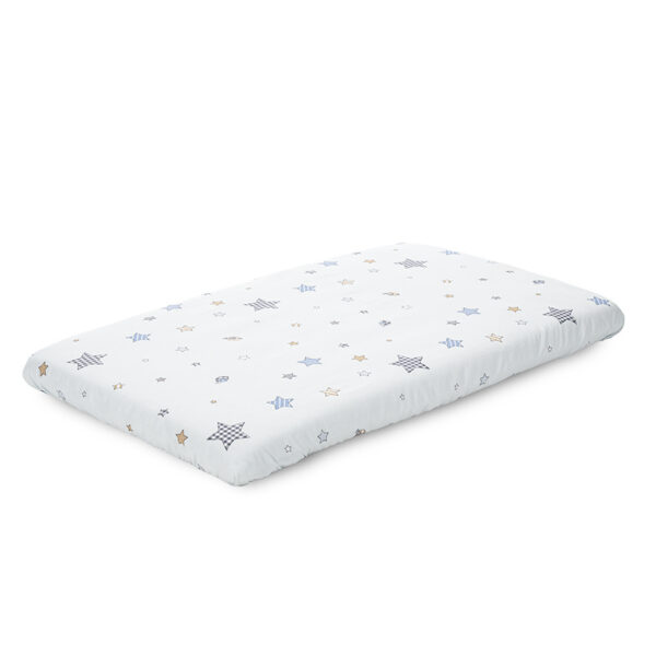 Простынь на резинке 98x65cм для кроватки-колыбели Lorelli BEAR WITH SWING Blue — изображение 3