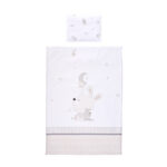Set lenjerie pat 3 elem. Lorelli LITTLE RABBITS GREY