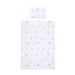 Set lenjerie pat 3 elem. Lorelli LITTLE RABBITS GREY - imagine 2