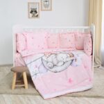 Set lenjerie pat 7 elem., Lorelli LILY BUTTERFLIES PINK