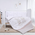 Set lenjerie pat 7 elem., Lorelli SMILE HONEY BUNNY BEIGE