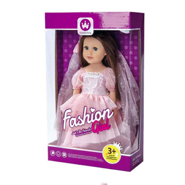 Кукла в розовом Fashion Girl, 50 см — изображение 2