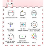 Aparat foto mini copii, wi fi, imprimare - imagine 3