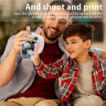 Aparat foto mini copii, wi fi, imprimare - imagine 5