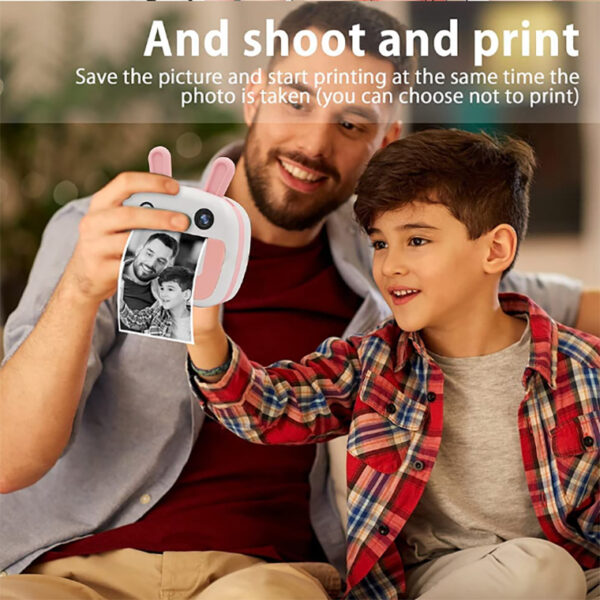 Aparat foto mini copii, wi fi, imprimare - imagine 5
