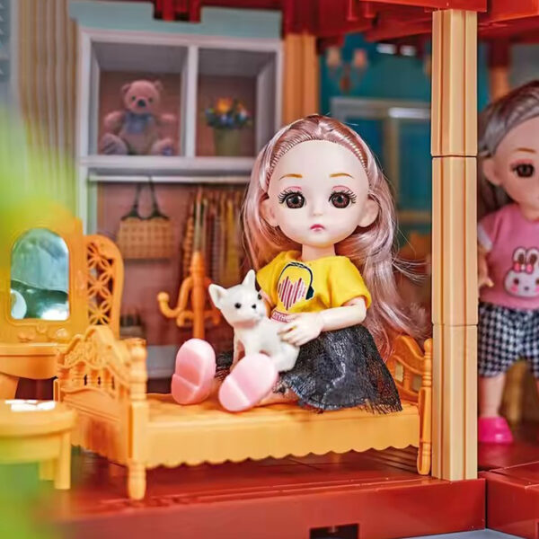 Двухэтажный домик для кукол PRINCESS HOUSE, 198 дет. — изображение 4