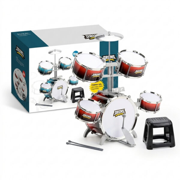 Tobă pentru copii Jazz Drum Set - imagine 2
