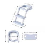 Adaptor WC cu scara si scaun anatomic moale PVC - imagine 3