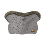 Муфта для коляски LUXURY FUR Dots Grey