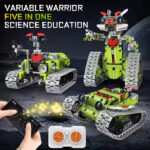 Конструктор Building Block на р/у 5в1, 705 деталей, 5 вариантов сборки — изображение 2