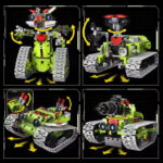 Конструктор Building Block на р/у 5в1, 705 деталей, 5 вариантов сборки — изображение 4